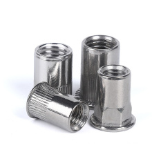 Edelstahl -Gewinde Nietmuttern Nietert Nutsert Flat Head Knurled Rivnut